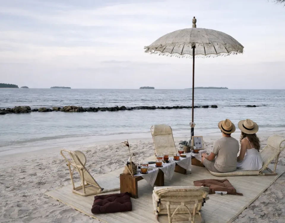 Aktivitas di Pulau Genteng Kecil kepulauan seribu jakarta